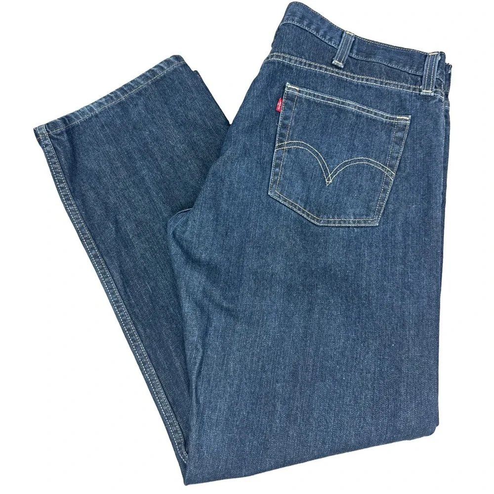 Levi's 514 Jeans Men's 40X30 Slim Straight Blue Denim Dark Wash 100% Cotton